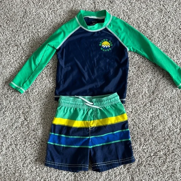 Carters toddler boy swim suit, size 24 months