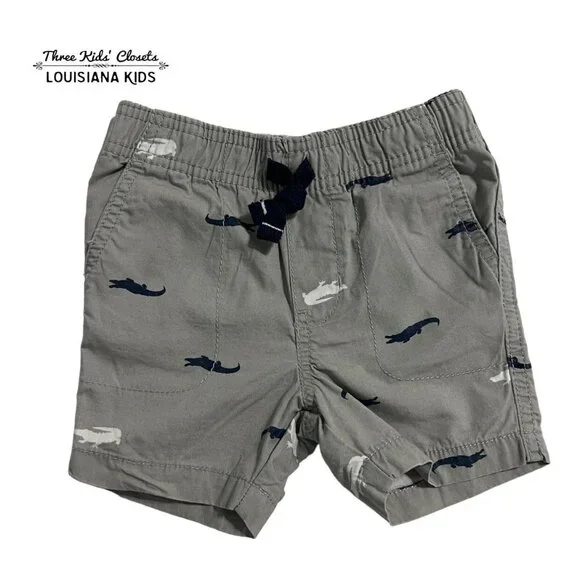 Carter's 12m Alligator Pull-On Shorts