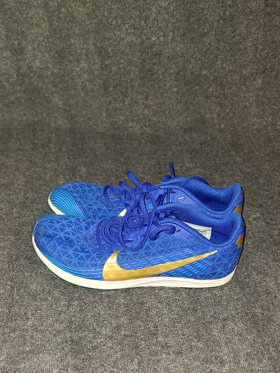 Nike Youth Zoom Rival XC AJ0851-400 Blue & Gold Running Cleats Shoes Size 3.5