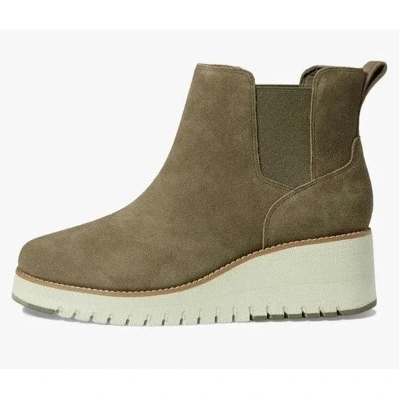 Cole Haan‎ Womens Casual Zerogrand City Wedge Boots Stone Grey Size 5 New