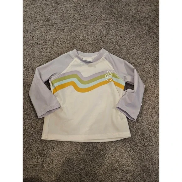 Little co baby boy swim rash guard‎ 18 mos