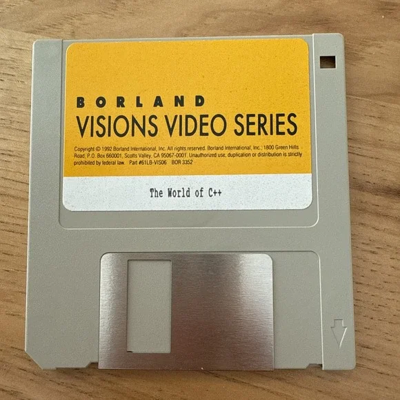 BORLANDVISIONS VIDEO SERIES, World of ObjectWindows for C++, Floppy 3.5,Vintage