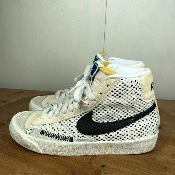 Nike Blazer Mid 77 kids youth size 5Y shoes white Alter Reveal comfort sneakers