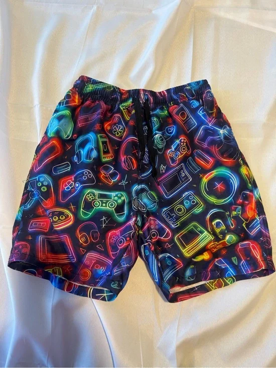 Boy’s Size 10, Neon Swim Trunks