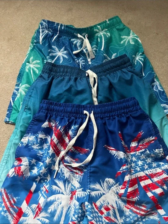 Boys 14Y Swim Trunks w/Compression Shorts Bundle (Set of 3) Like New!