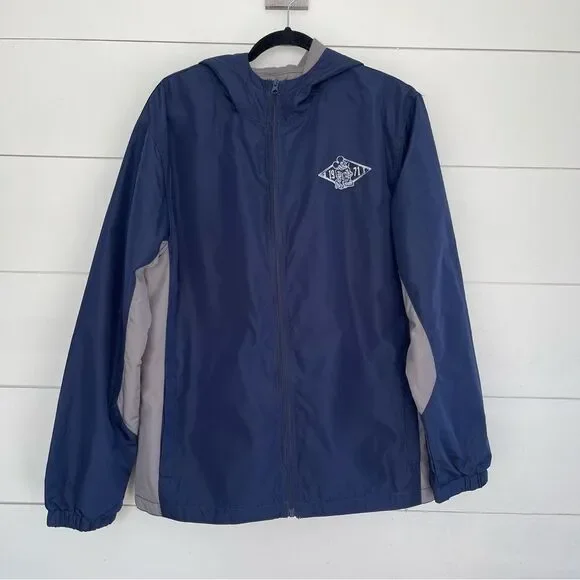 Disney Parks Navy Windbreaker Jacket Size Medium