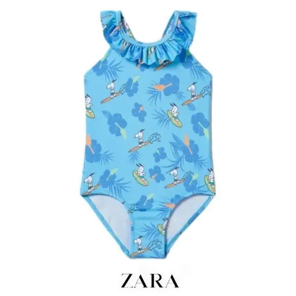 ZARA Kids | Blue | SNOOPY PEANUTS™ SWIMSUIT