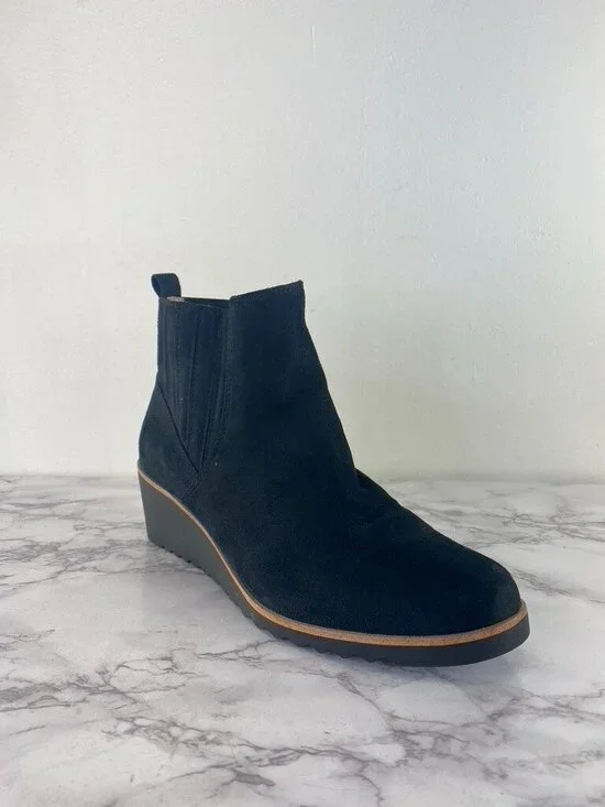 Life Stride Zenith Chelsea Wedge Pull On Boot Black Size 11