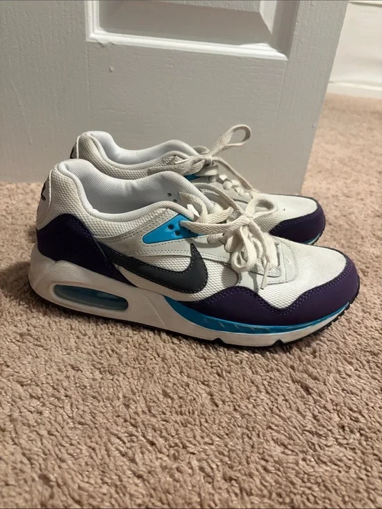 Nike White, Purple & Teal Kids' Sneakers