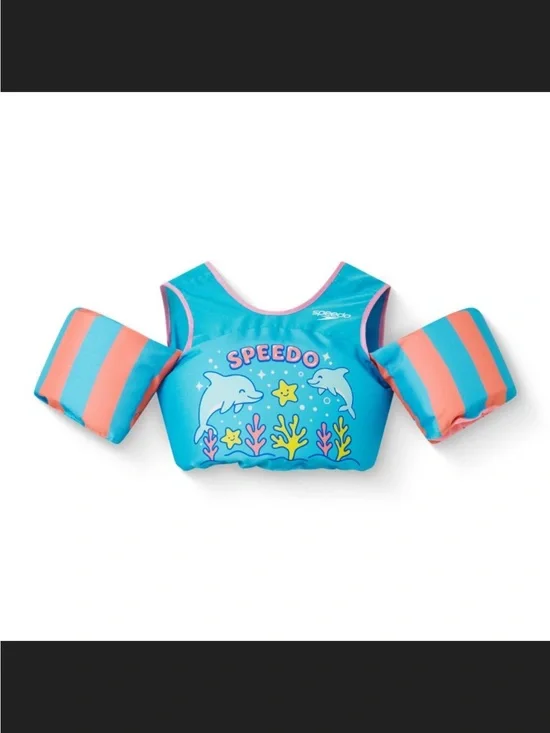 Speedo Splash Jammer- Turquoise & Coral Dolphin