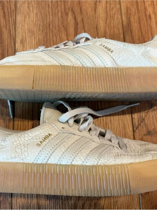 adidas Samba Sneakers in Cream and Gum