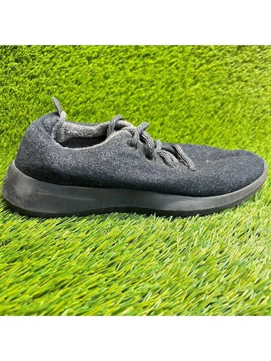 Allbirds Wool Runner Womens Size 8 Black Athletic Running Walking Shoes Sneakers