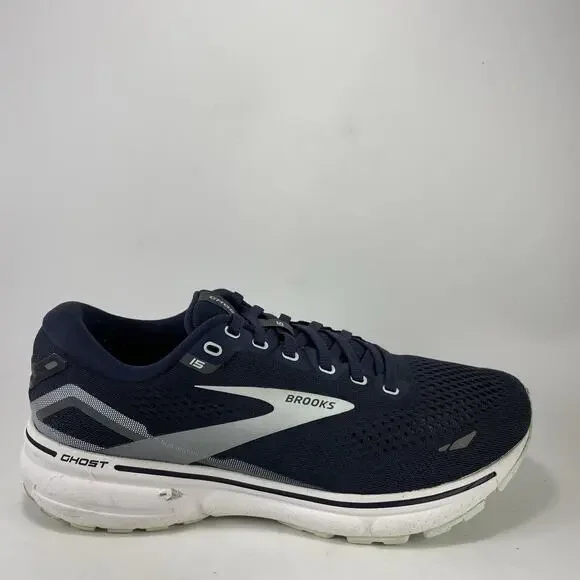 Brooks Ghost 14 Womens Size 10 Navy Blue White Running Shoes Sneakers