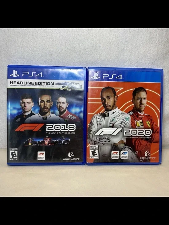 F1 2020 & F1 2018 Headline Edition PlayStation 4 PS4 Racing Games Bundle Lot CIB