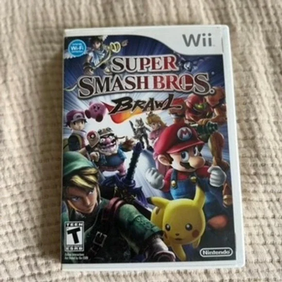 Nintendo Wii Super Smash Bros Brawl CIB Untested Complete RVL-RSBE-USA