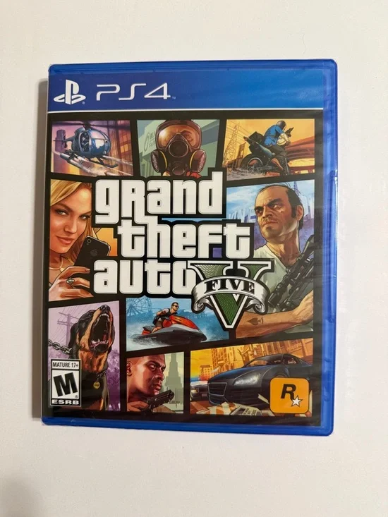 Grand Theft Auto V for PS4 - Blue Case