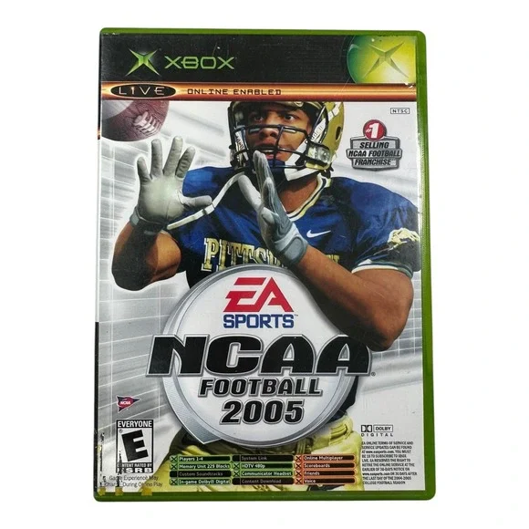 EA Sports NCAA Football‎ 2005 & Top Spin Xbox Game Bundle