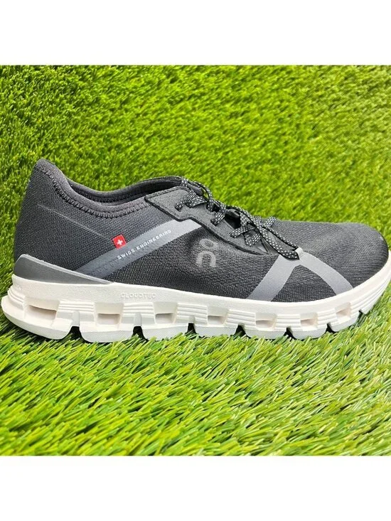 On Cloud X 4 AD Womens Size 9 Black Gray White Athletic Running Shoes Sneakers
