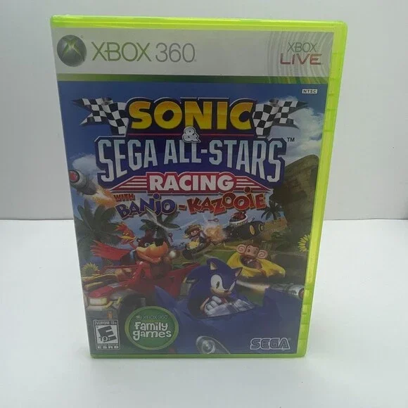 Sonic & SEGA All-Stars Racing with Banjo-Kazooie (Xbox 360) Complete W/ Manual
