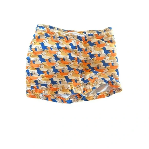 Janie &‎ Jack Boys Dachshund Print Swim Trunks Size 3