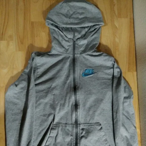 Vintage Nike Logo Lightweight Hoodie Sweatshirt