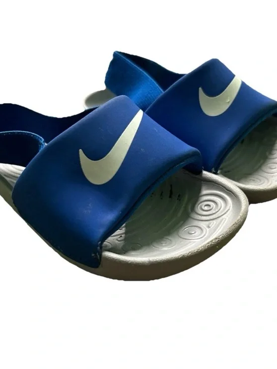 Toddler Boys Nike Slip On Slides Sandals Back Strap Size 5