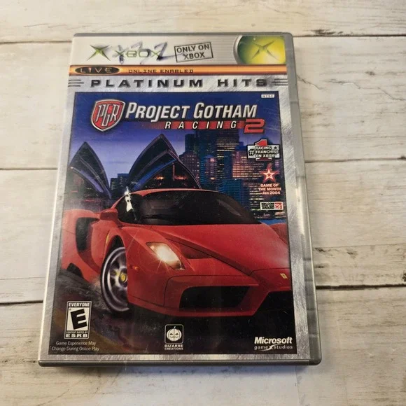 Project Gotham Racing 2 PGR2 Original Xbox Platinum Hits Racing Game CIB