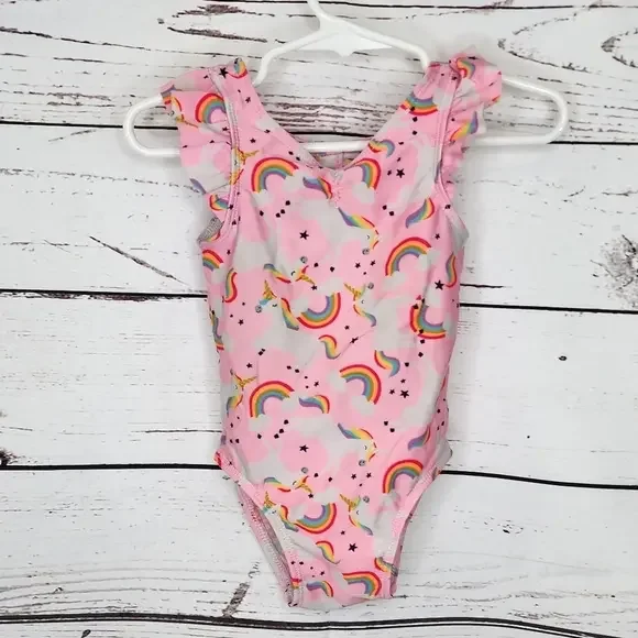 Cat & Jack Pink Unicorn‎ Swim Suit