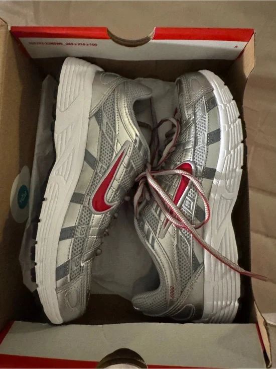 Nike Red Shoe Box with White Label