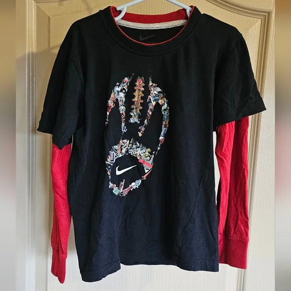 Nike Yippee Prepare For Combat Football Long Sleeve T Shirt Size 6