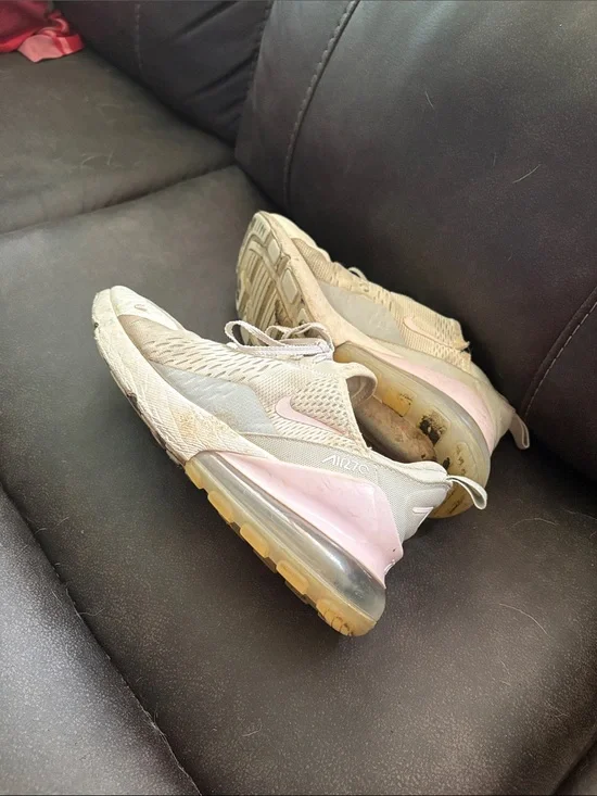 Nike Women's Air Max 270 - Pink and Beige