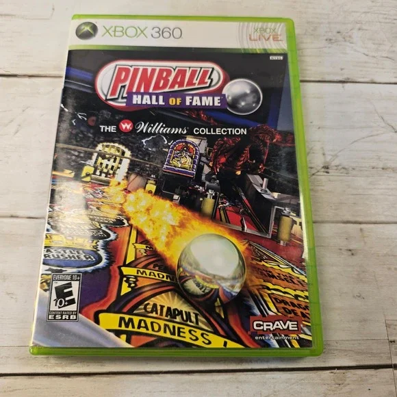 Pinball Hall of Fame The Williams Collection Xbox 360 Game Complete CIB Crave