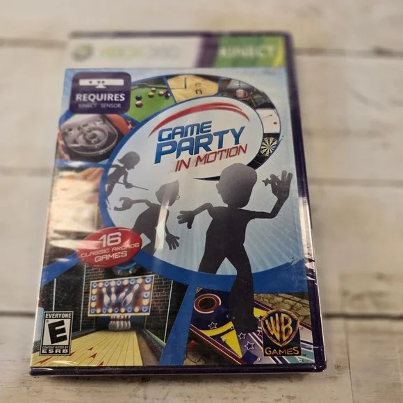 Game Party In Motion Xbox 360 Kinect New Sealed WB Games Arcade Collection