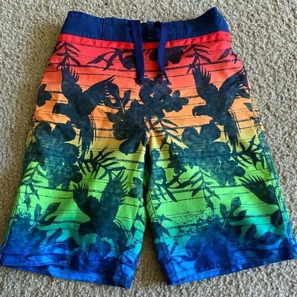 Boys Colorful Swim Trunks