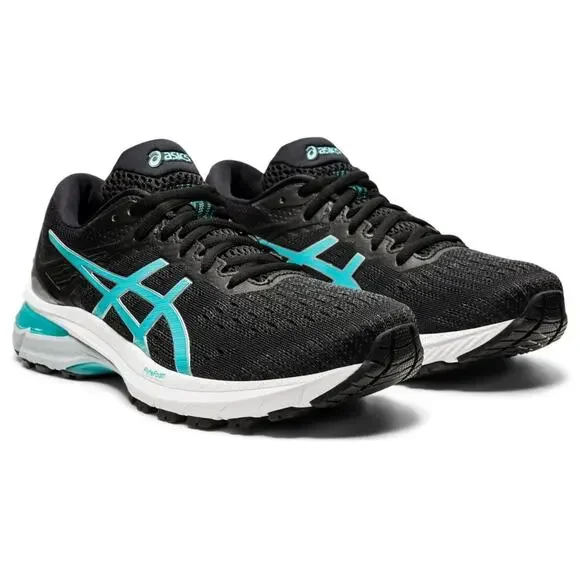 ASICS GT-2000 9 Women's Running shoes Black/Techno Cyan 10.5 D - Wide