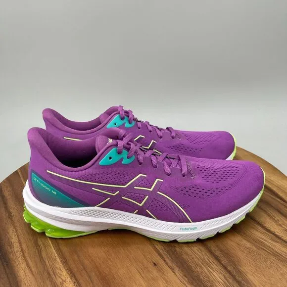 ASICS G-1000 12 Shoes Womens Size 11 Purple Running Comfort Walking Sneakers Gym