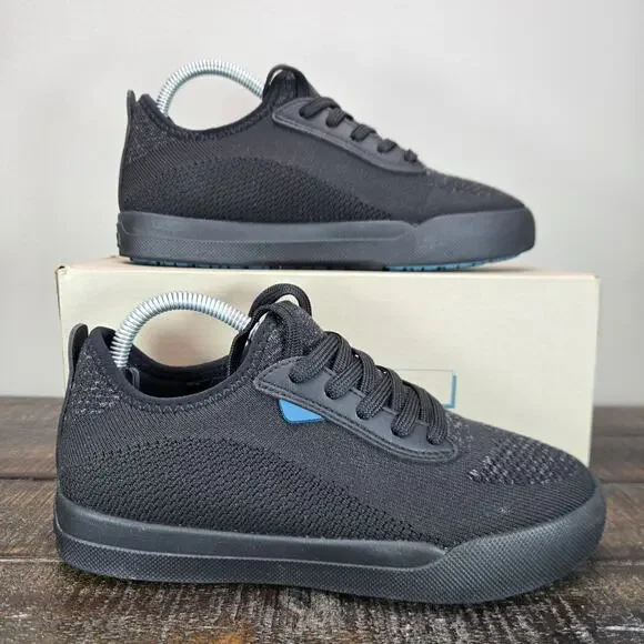 Vessi Weekend 1.5 Sneaker Womens Size 5 Waterproof Shoes Asphalt Black Black