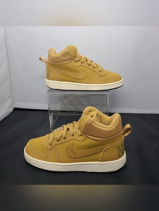 Nike Court Borough Mid GS 'Wheat' light brown kids size 3.5Y