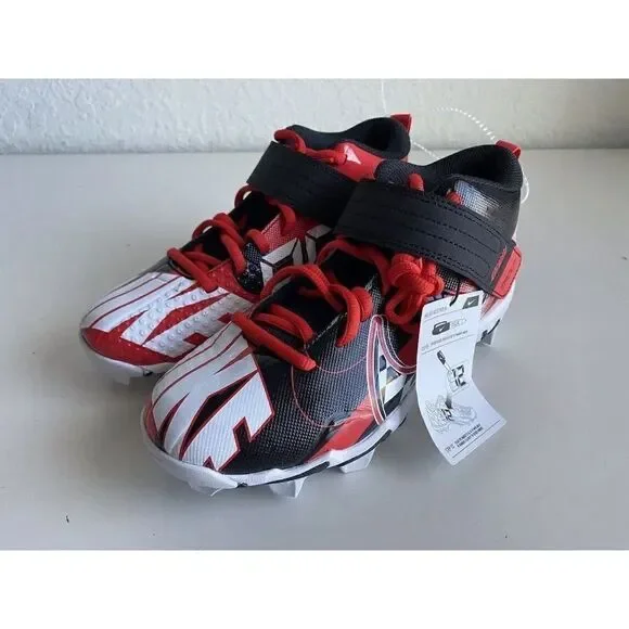 SIZE 5.5Y Nike Force Trout 7 GS Black Challenge Red Customizable Baseball Cleats