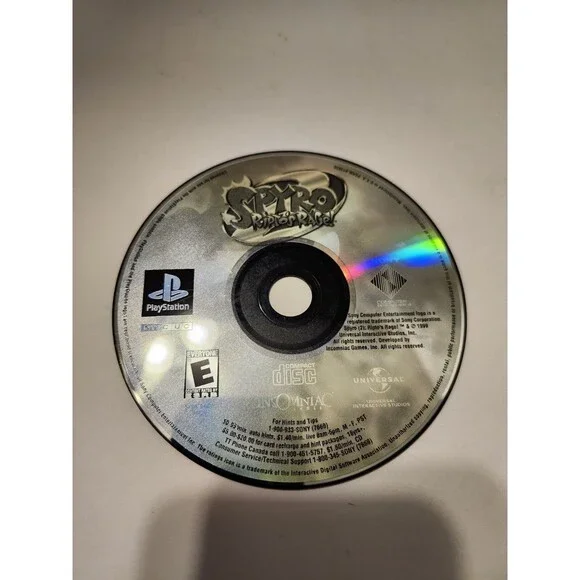 Spyro The Dragon Ripto's Rage PS1 PlayStation 1 Disc Only Untested