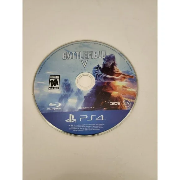 Battlefield V- Sony PlayStation 4 Video Game, Tested, Disc Only