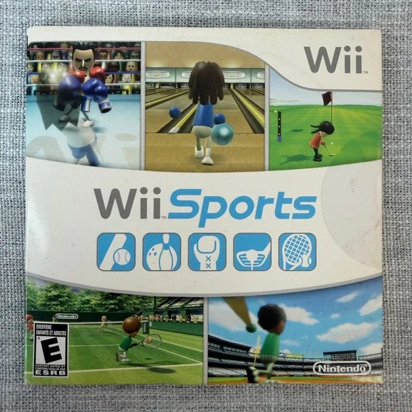 NEW FACTORY SEALED Wii Sports (Nintendo Wii, 2007) Game in Cardboard Sleeve