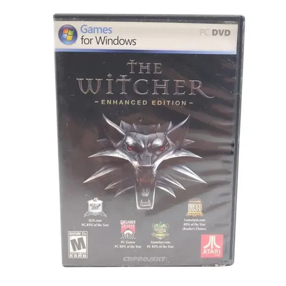 The Witcher Enhanced Edition PC DVD Video Game RPG Fantasy