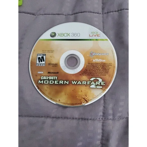 Call of Duty: Modern Warfare 2 (Microsoft Xbox 360, 2009) Just The Game No Case