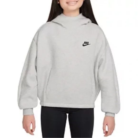 NWT Nike Light Gray Kids Hoodie Size Large