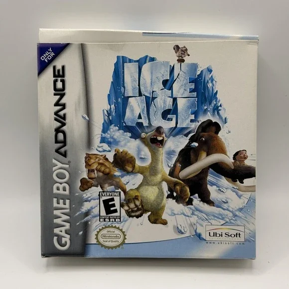 Ice Age Game Boy Advance GBA Game E Ubisoft NTSC-U/C Cart Box Platformer