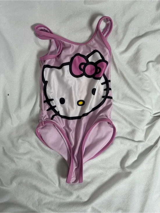 Hello Kitty Light and Dark Pink Girls Swimwear
