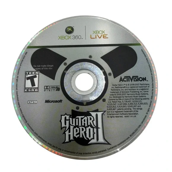 Guitar Hero II 2 Xbox 360 Activision Microsoft Video Game Disc Only NTSC T Teen