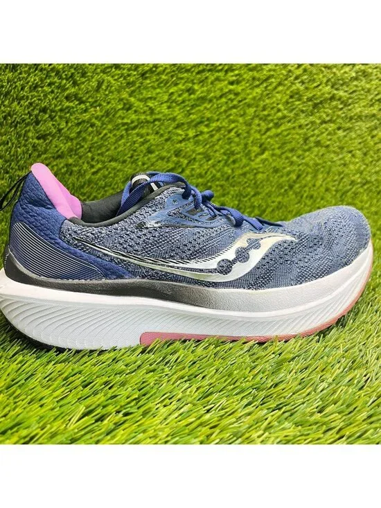 Saucony Echelon 9 Womens Size 8.5 Blue White Athletic Running Shoes Sneakers
