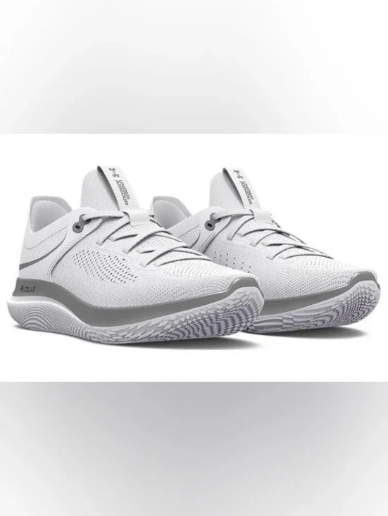 Under Armour-(WMNS) Flow Synchronicity 'White/Metallic Silver' Running Sneakers